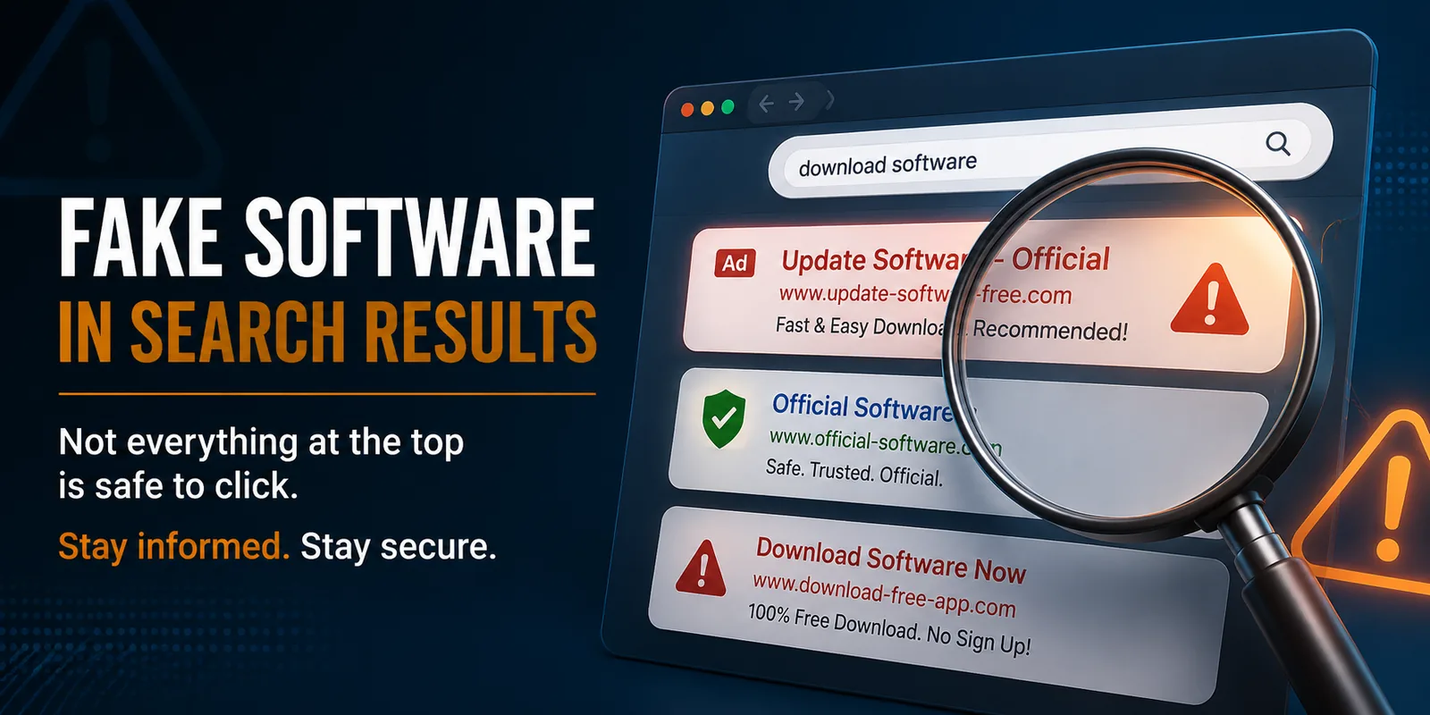Watch Out for Fake Software Downloads Hiding in Search Results