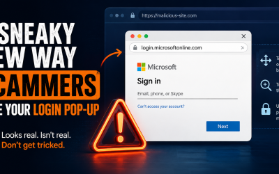 A Sneaky New Way Scammers Fake Your Login Pop-up