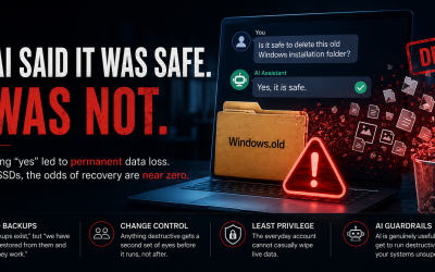 A one-word mistake wiped a hard drive this week